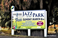 Jazz in the Park at entrance to Phillippi Park