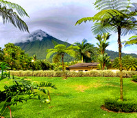 view of Arenal volcano from Lomas del Volcan Hotel