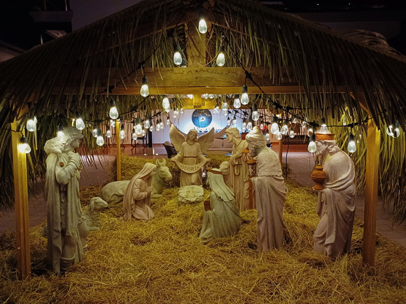 Nativity set at Marriott Hotel