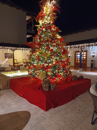Christmas decor at Marriott Hotel, Guanacaste